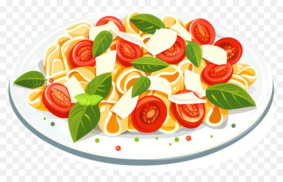 Pasta Capresse，Ensalada De Tomate Y Mozzarella PNG