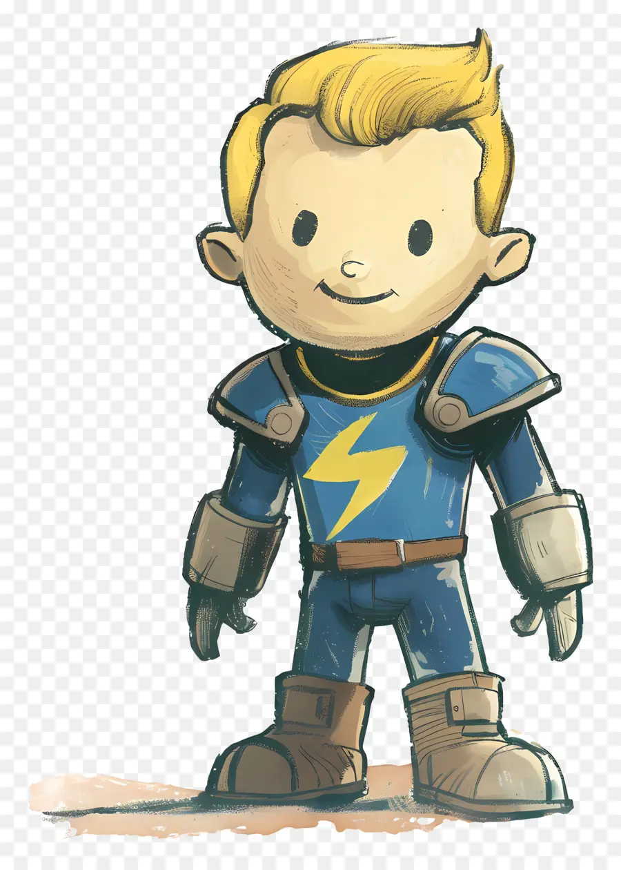 Vault Boy，El Cabello Rubio PNG