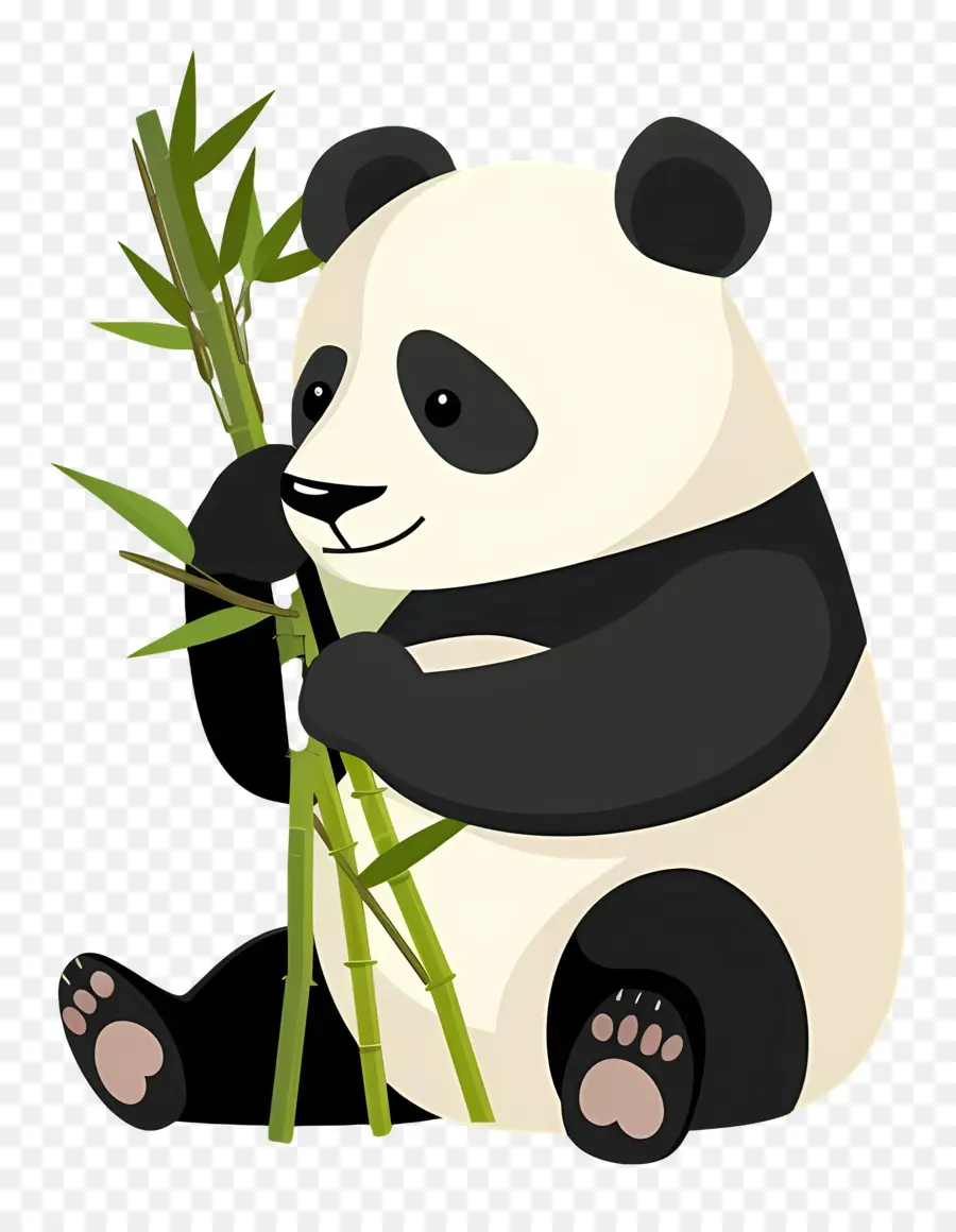 Panda，Bambú PNG