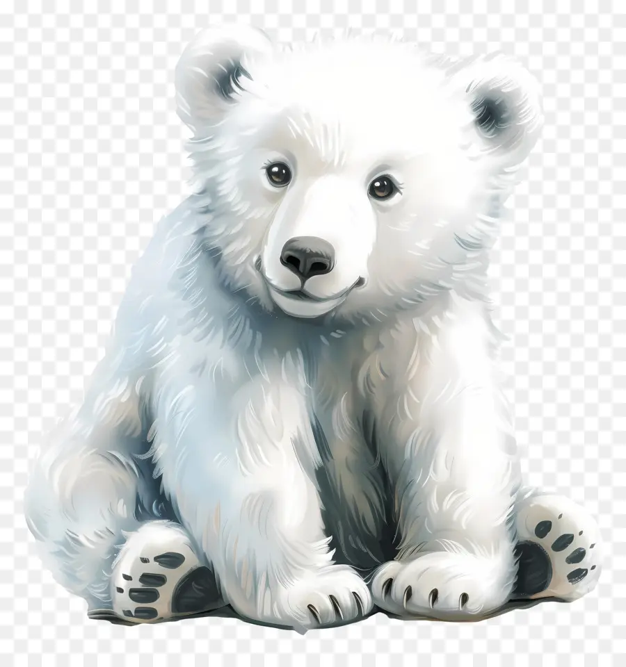 Pequeño Oso Polar，Oso Blanco PNG