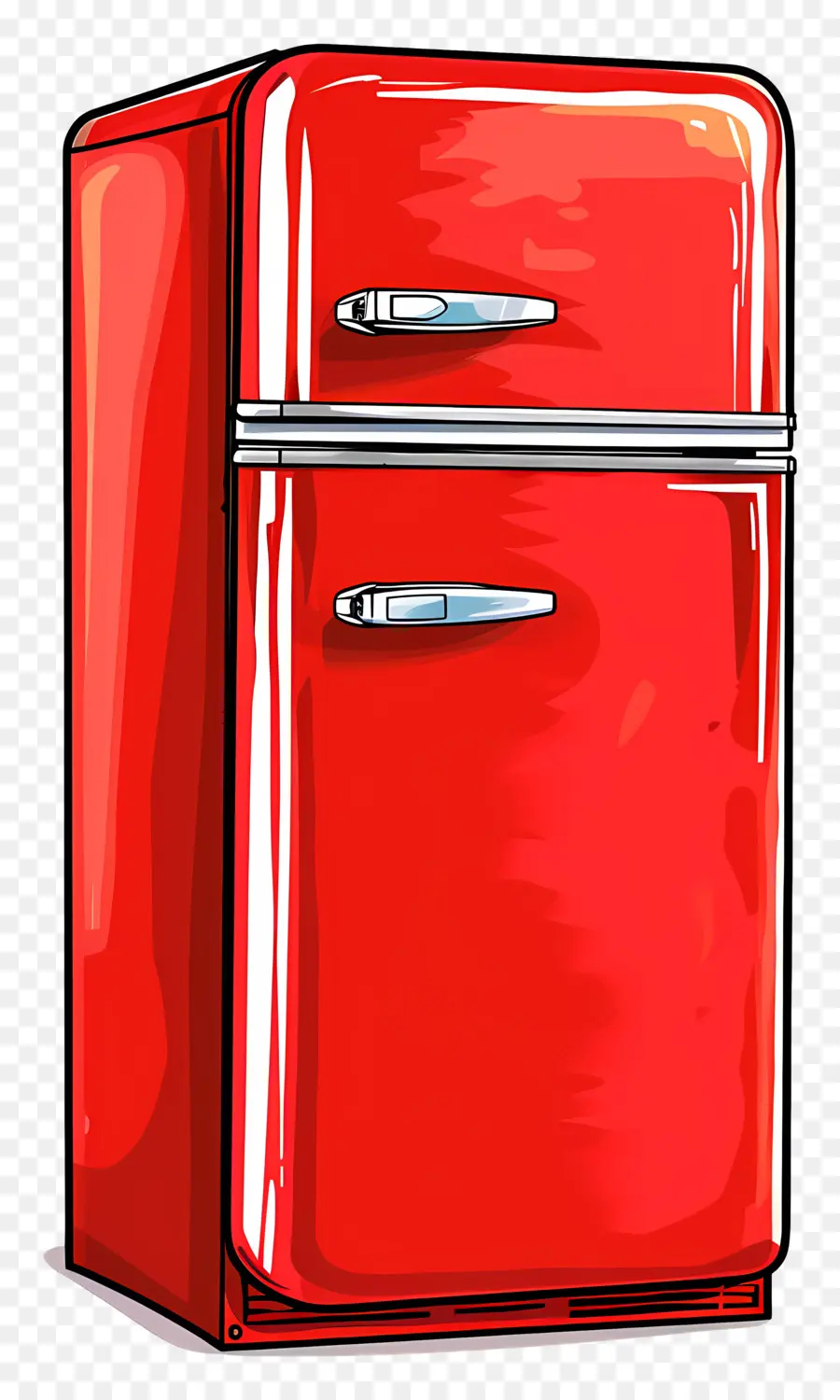 Refrigerador，Refrigerador Rojo PNG