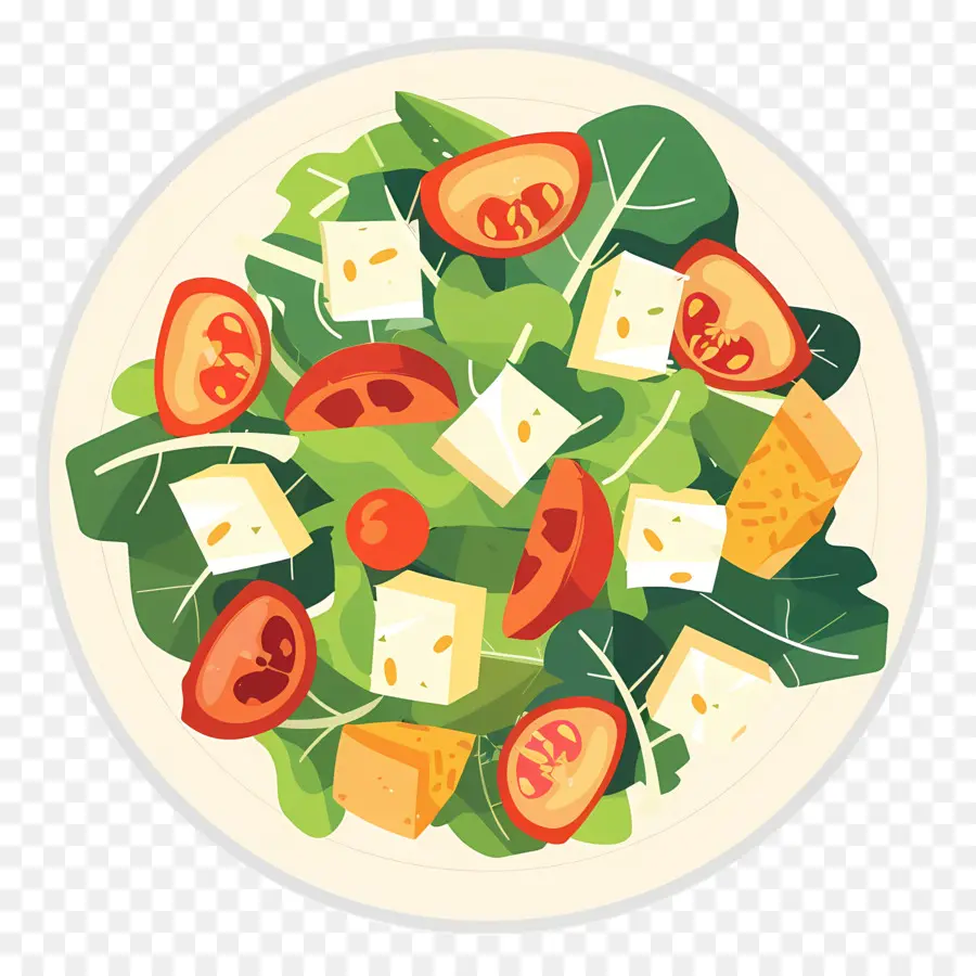 Ensalada César，Ensalada De Tomate PNG