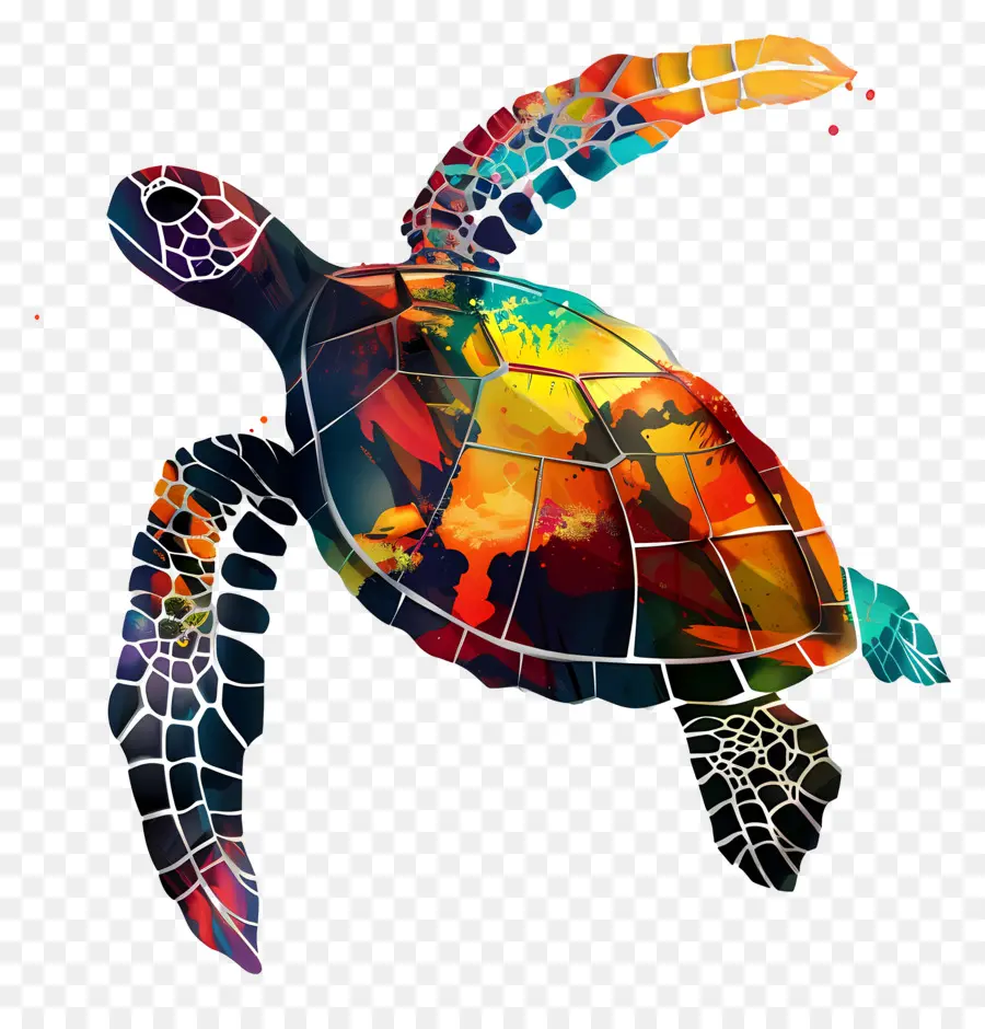 Tortuga De Mar，El Arte Abstracto PNG