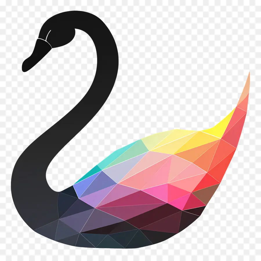 Silueta De Cisne，Cisne Negro PNG