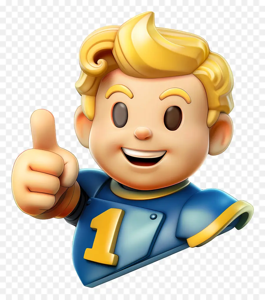 Vault Boy，Joven PNG