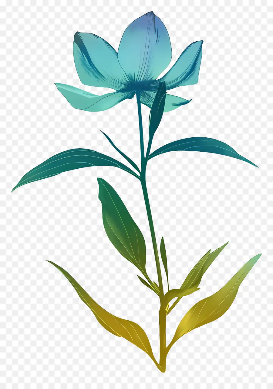 Flor，Flor Azul PNG