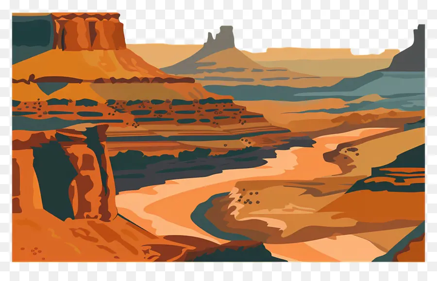 Paisaje De Canyonland，Acantilado Rocoso PNG