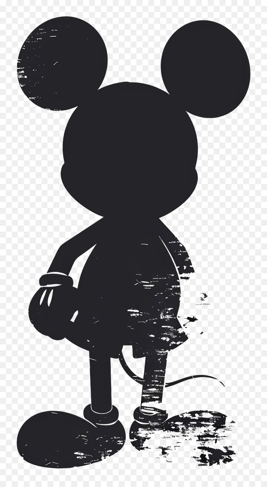 Silueta De Mickey Mouse，Mickey Mouse PNG