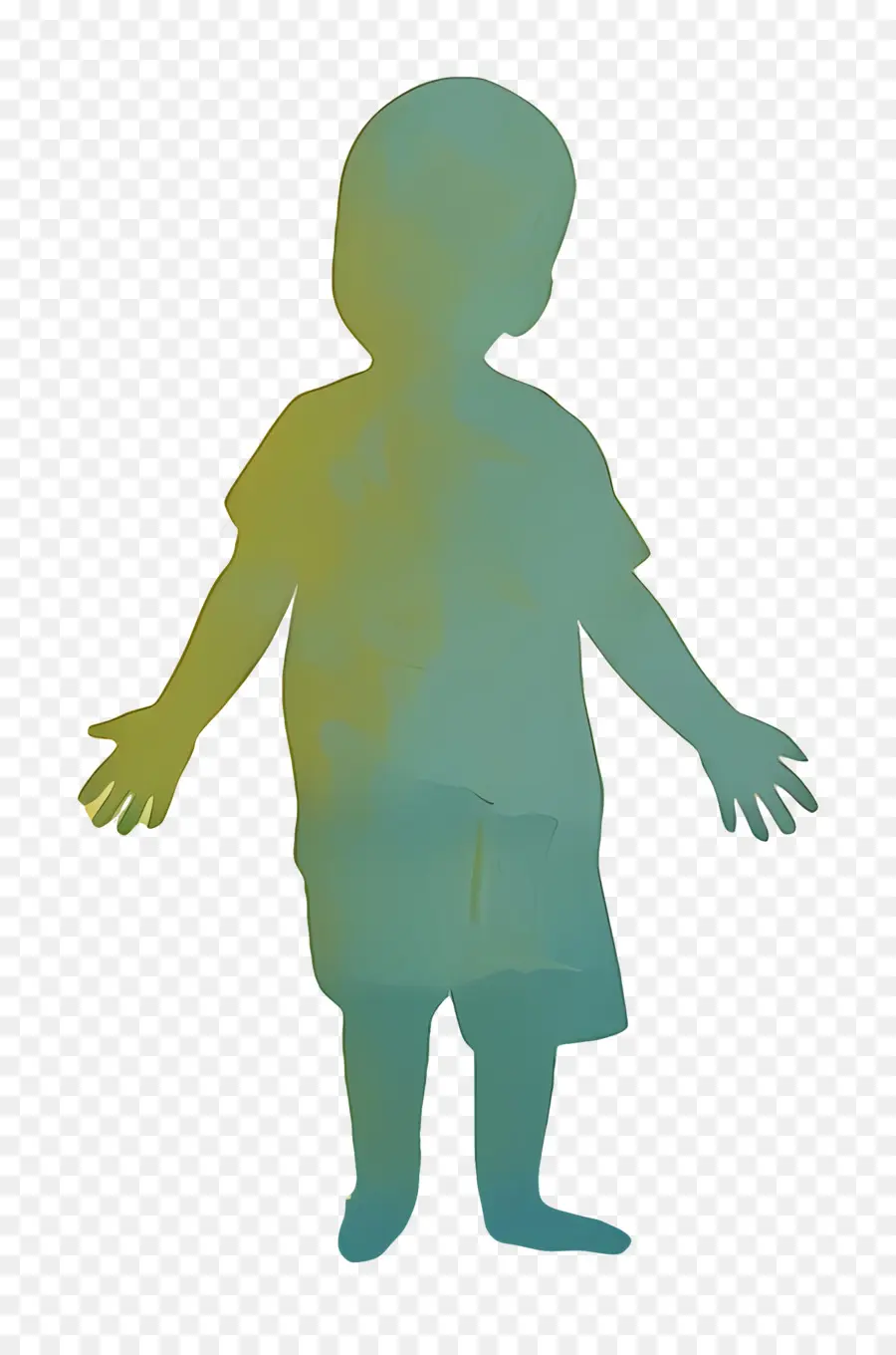 Niño，Silueta PNG