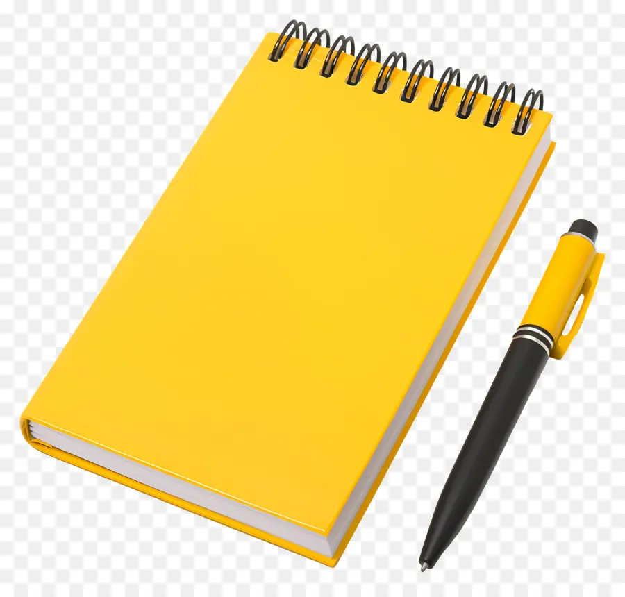 El Bloc De Notas，Amarillo Notebook PNG
