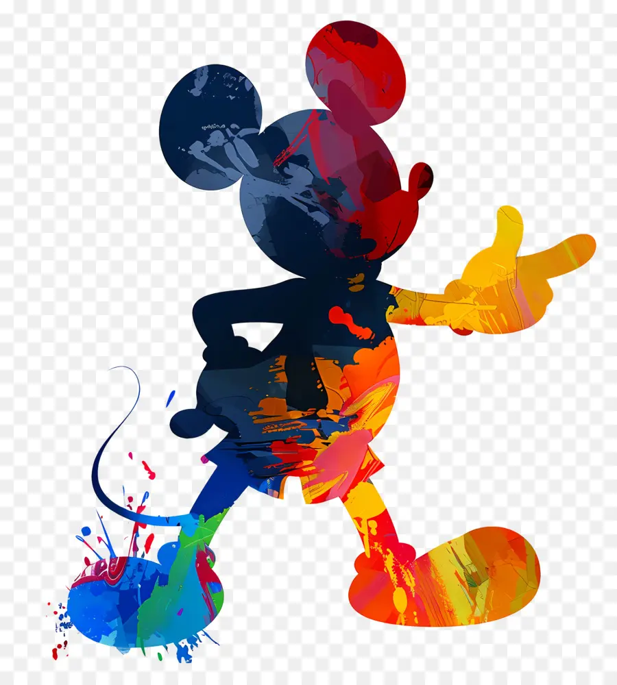 Silueta De Mickey Mouse，Mickey Mouse PNG