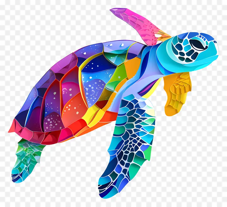 Tortuga De Mar，Colorido PNG