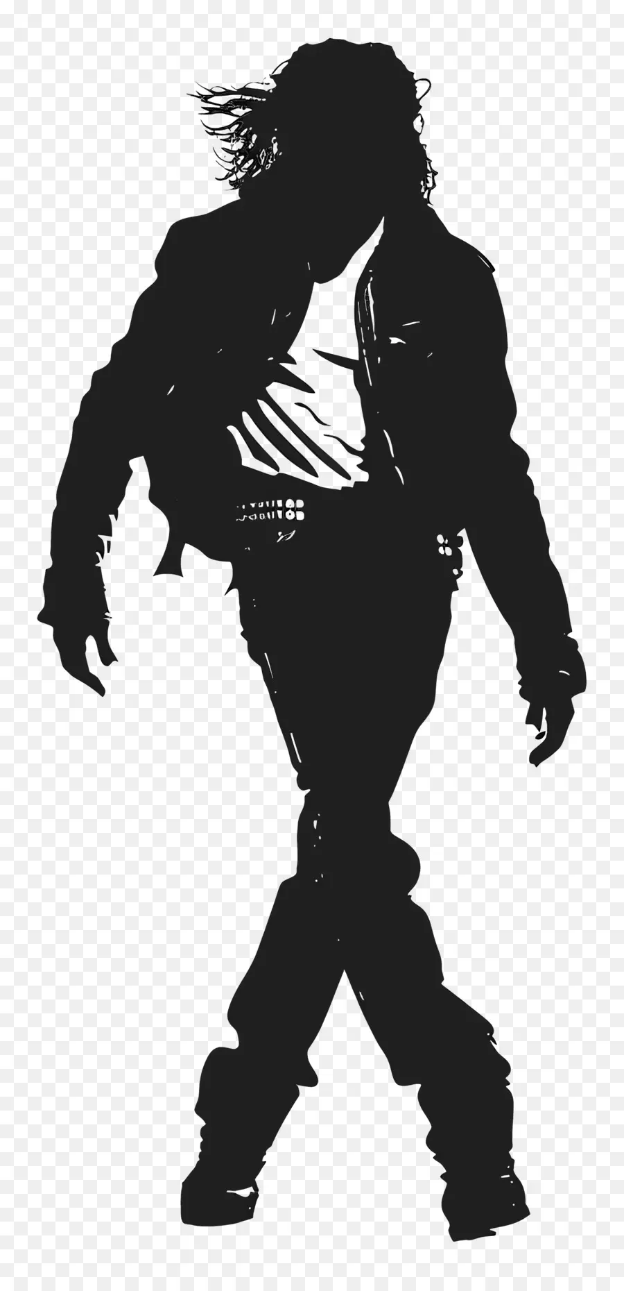 Michael Jackson Silueta，El Guitarrista PNG