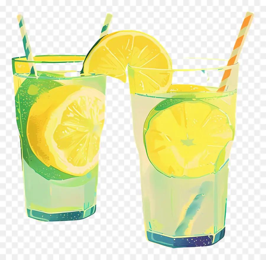 Limonada，Bebida Refrescante PNG