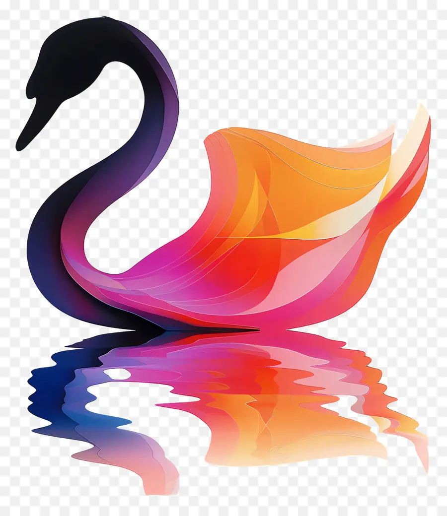 Swan Silueta，Swan PNG