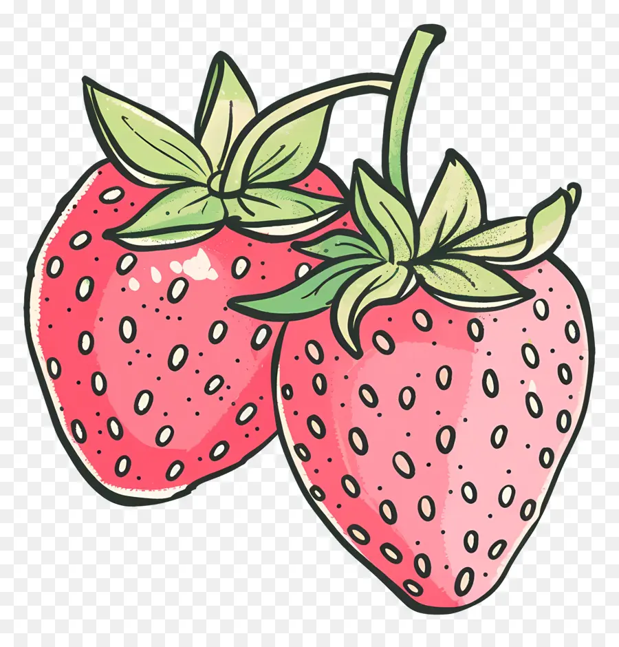 Fresas，Dibujo A Lápiz PNG