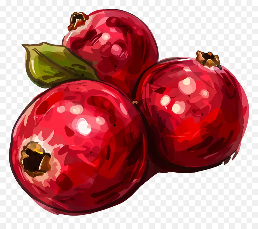 Cranberries，Pintura A La Acuarela PNG