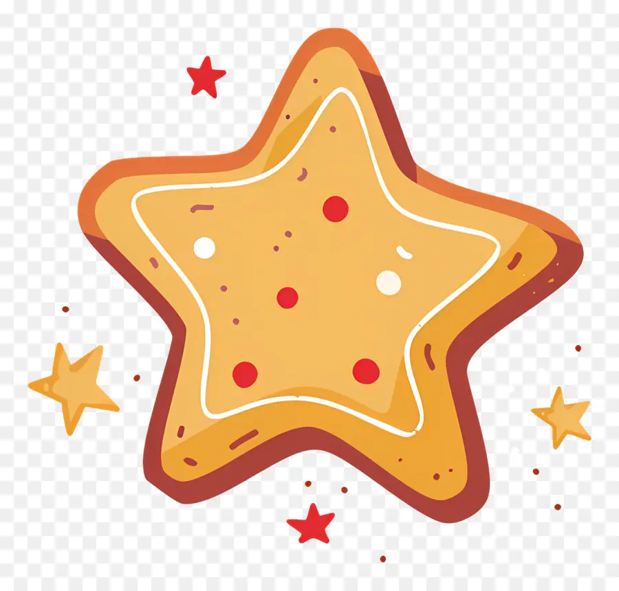 Galletas De Navidad，Galleta En Forma De Estrella PNG