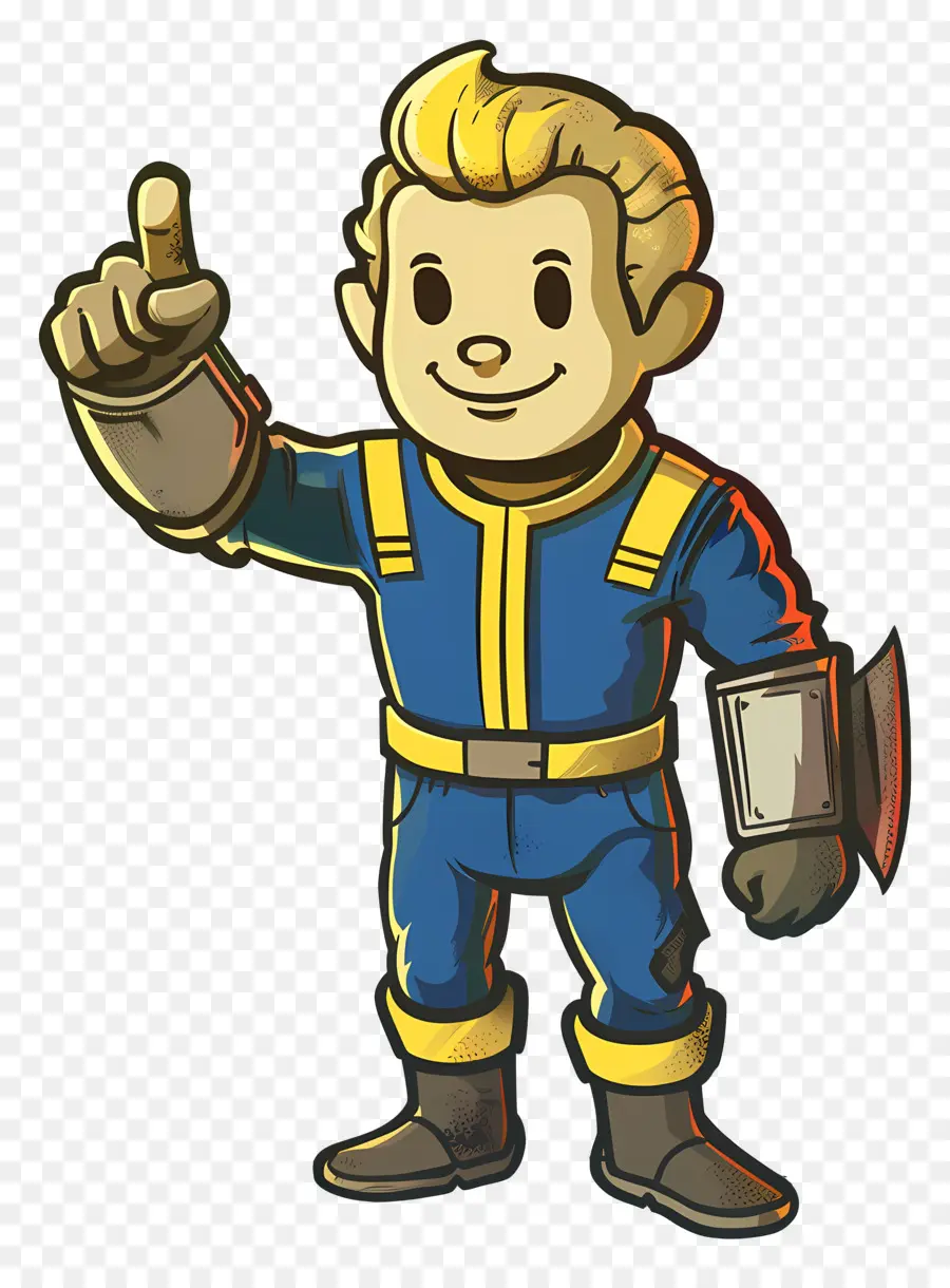 Vault Boy，Personaje De Dibujos Animados PNG