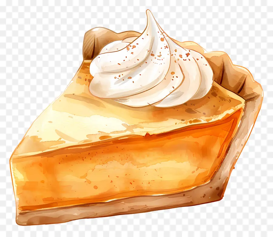 Pastel De Calabaza，Crema Batida PNG