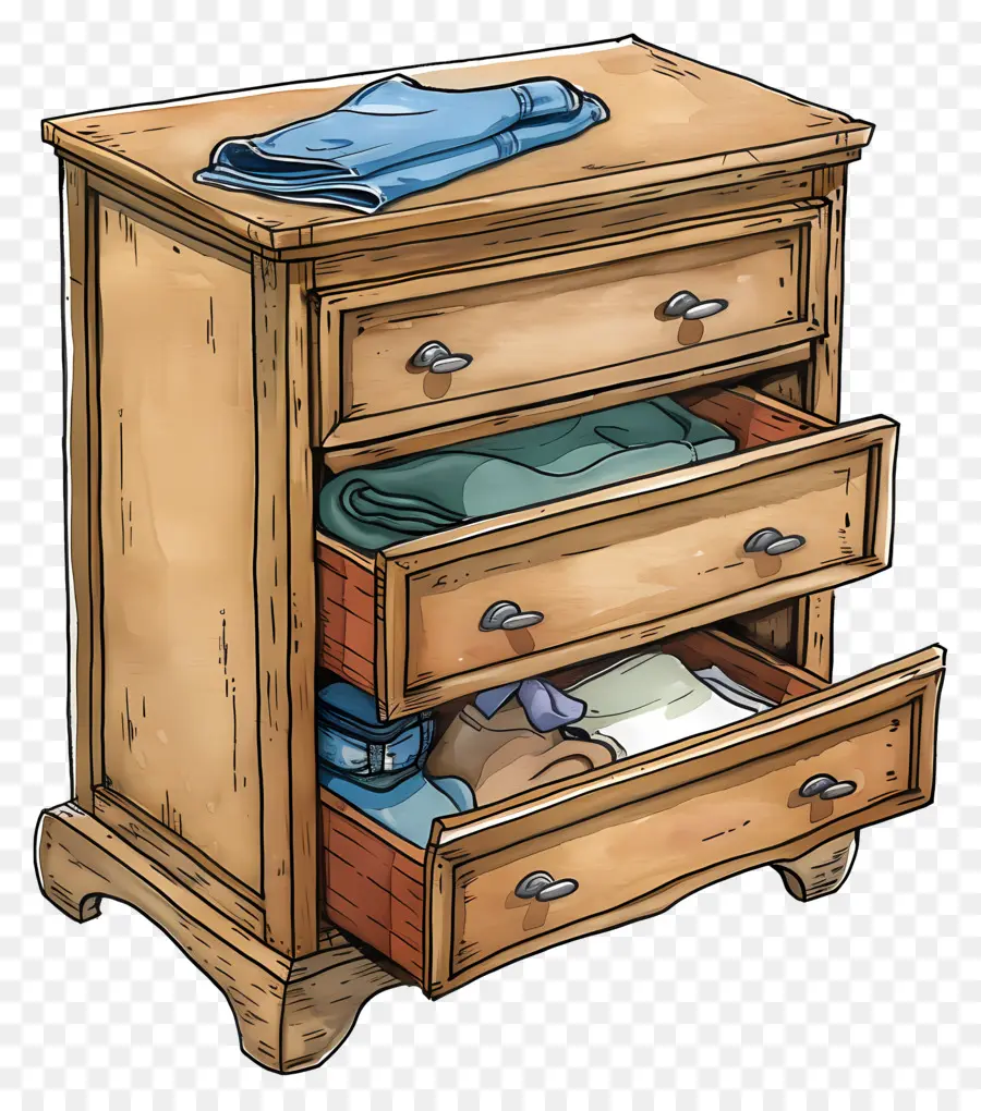 Dresser，Pecho De Madera PNG