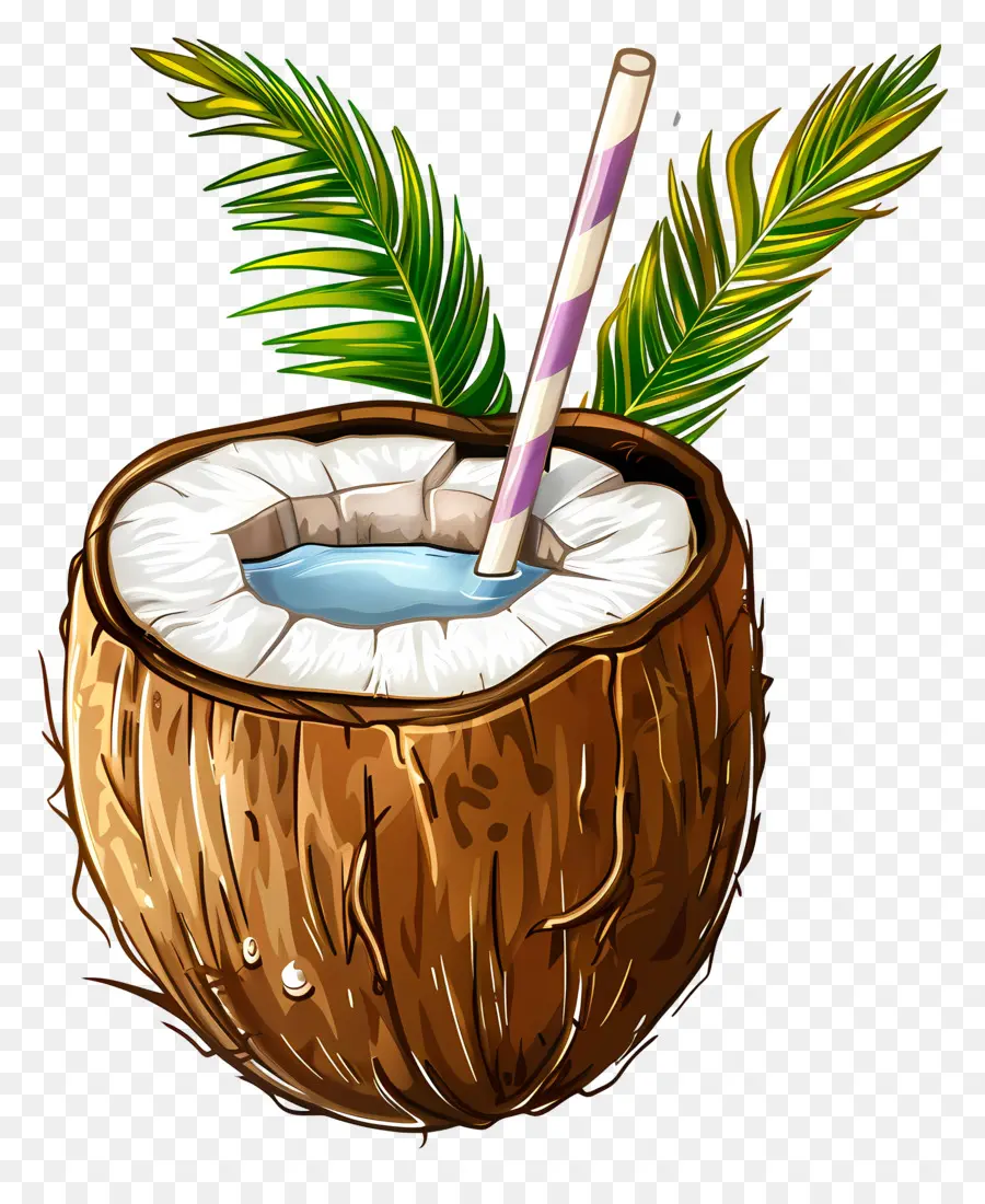 Vinilo Bebida De Coco，Coco PNG