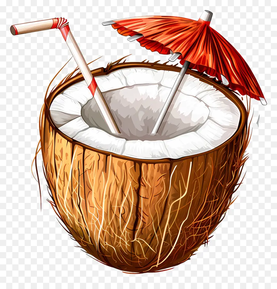 Pegatina De Bebida De Coco，Bebida De Coco PNG