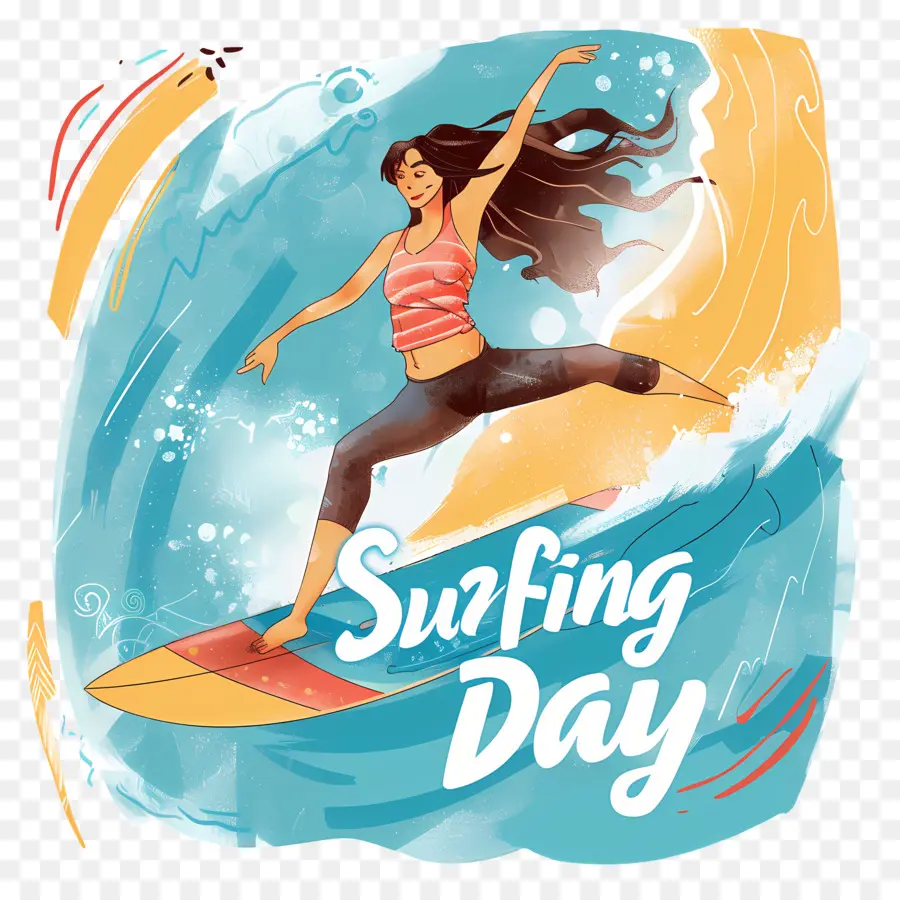 Día Internacional Del Surf，Tablista PNG