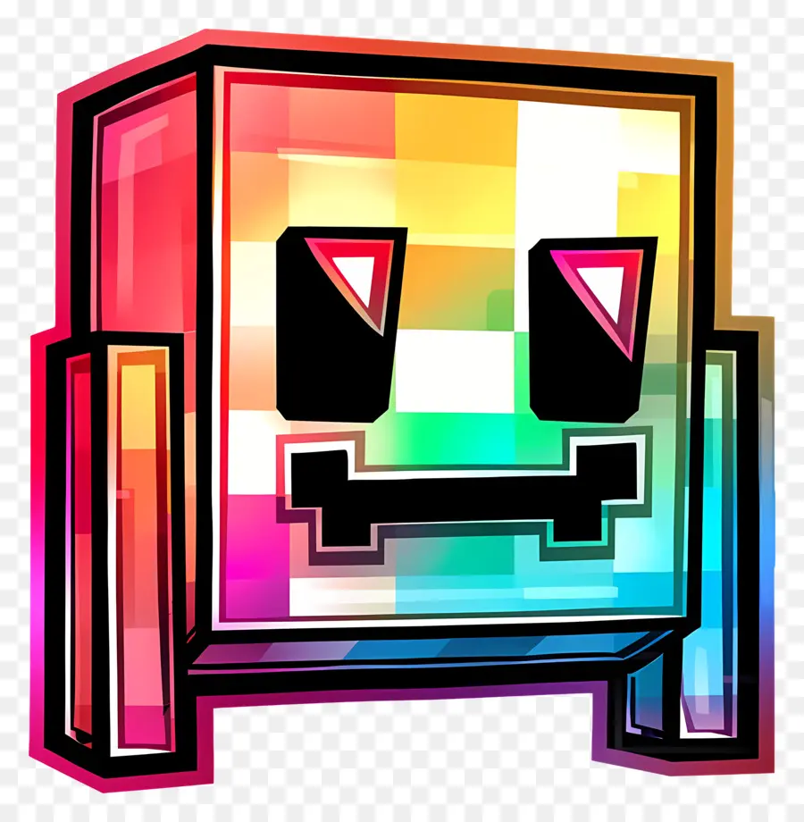 Geometry Dash，Pixel Art PNG