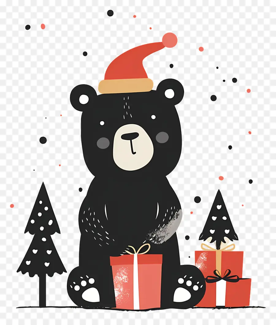 Oso，Regalos De Navidad PNG