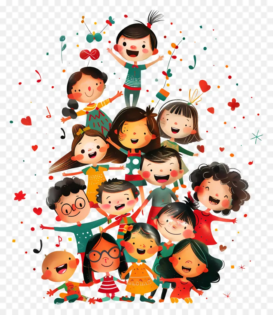 Childrens Day，árbol De Navidad PNG