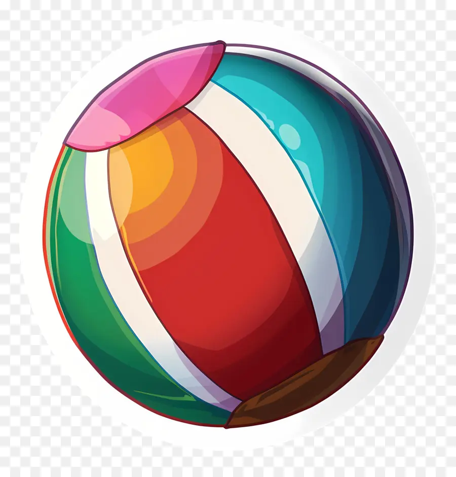 Pegatina De Pelota De Playa，Pelota De Playa PNG