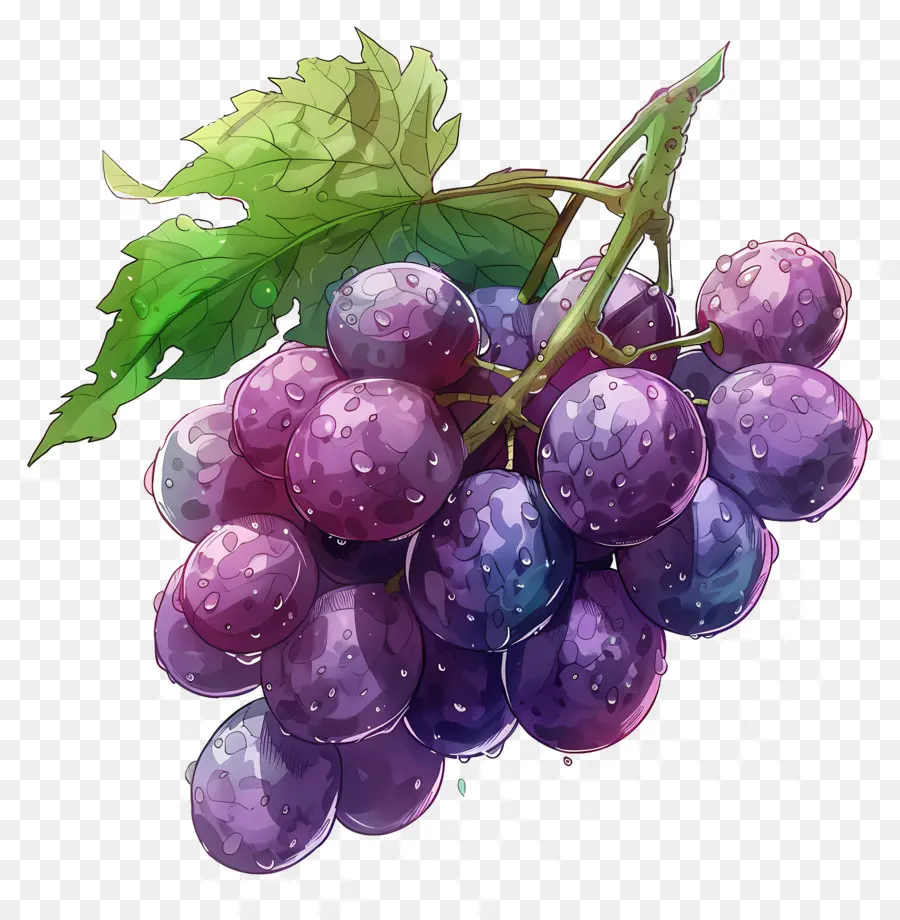 Uvas Animadas，Uvas Verdes PNG