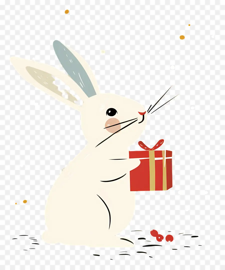 Conejo，Regalos De Navidad PNG