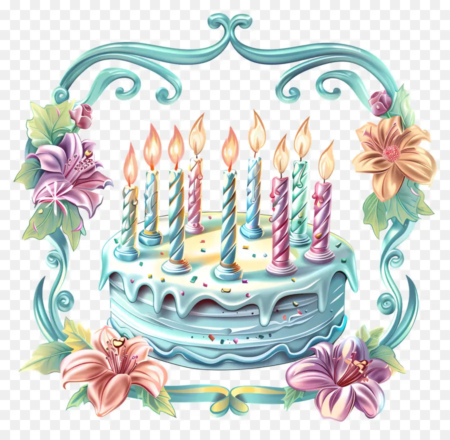 Marco De Cumpleaños，Torta De Cumpleaños PNG