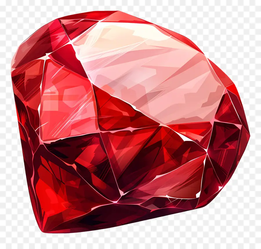 Piedra Preciosa Roja，Cortado Y Pulido PNG