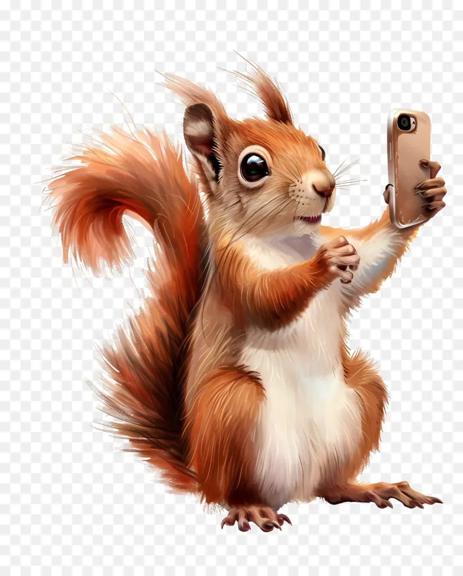 Animal Selfie，Ardilla PNG