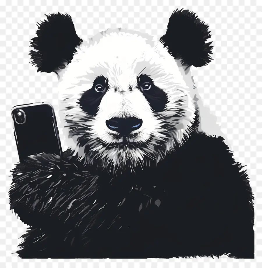 Animal Selfie，Panda PNG