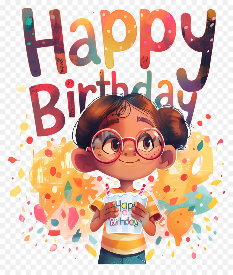 Feliz Cumpleaños，Chica PNG