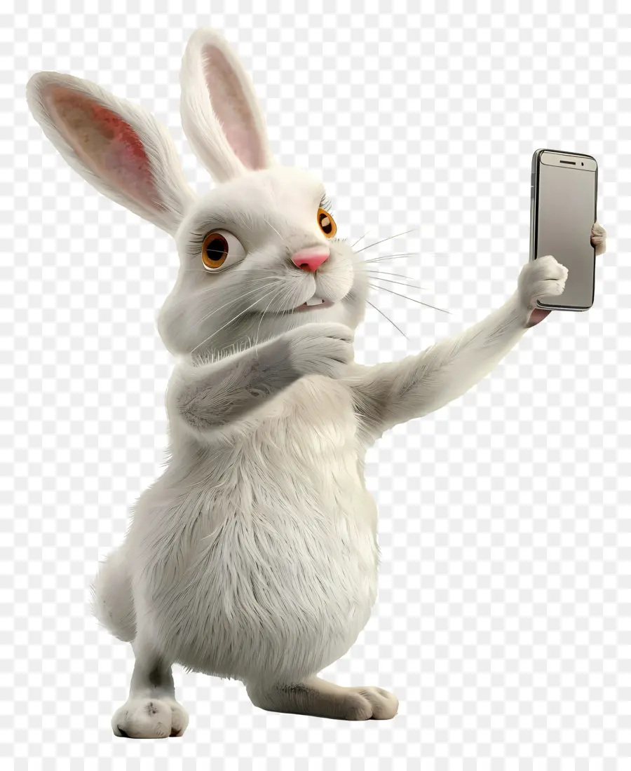 Conejo Selfie，Lindo Conejo PNG
