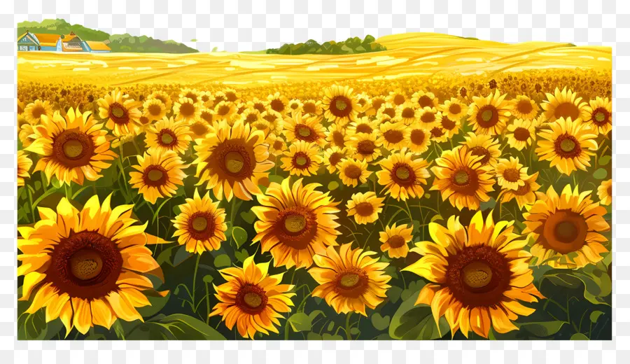 Campo De Girasoles，Girasoles PNG