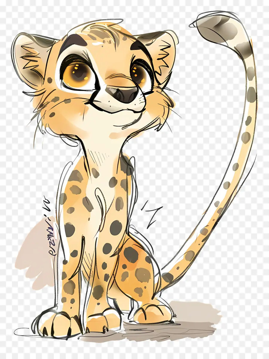 Guepardo，Dibujos Animados De Leopardo PNG