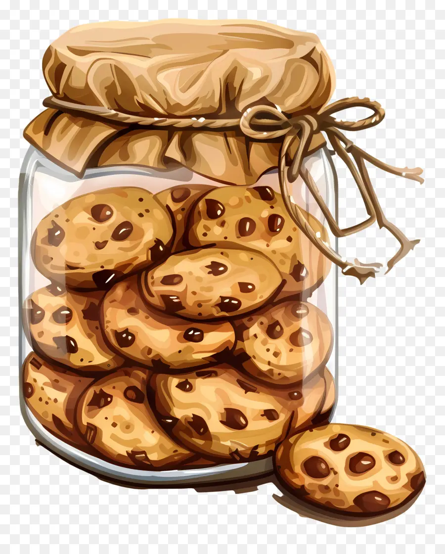 Cookie，Galletas Con Chispas De Chocolate PNG