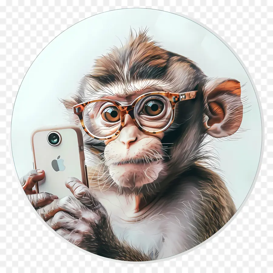 Animal Selfie，Mono PNG