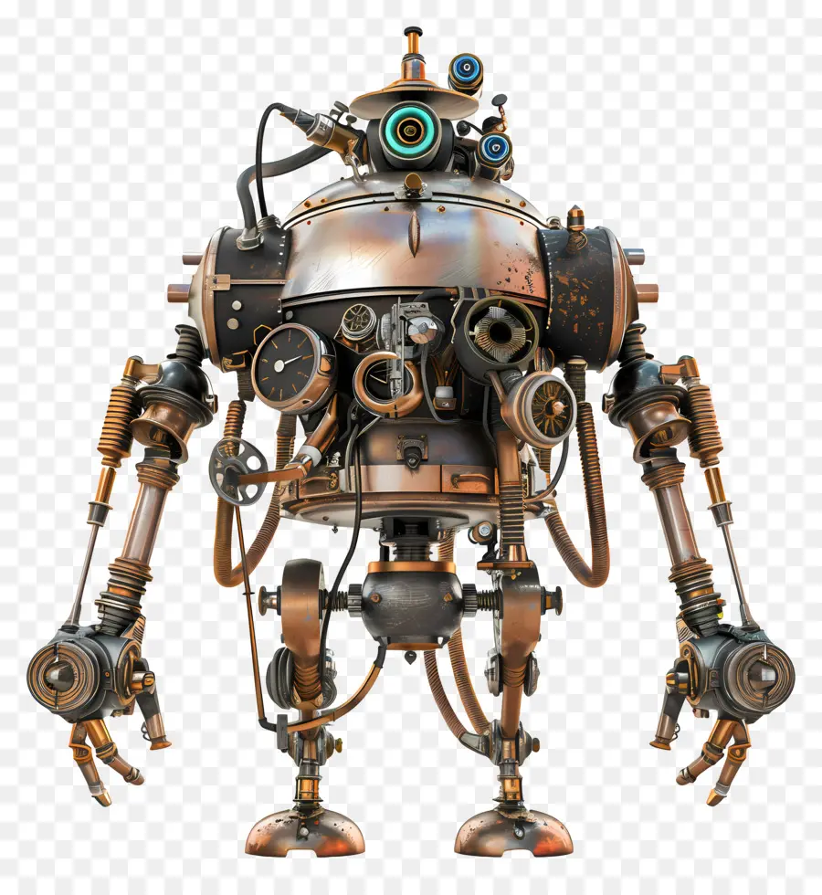 Steampunk Mech，Robot PNG