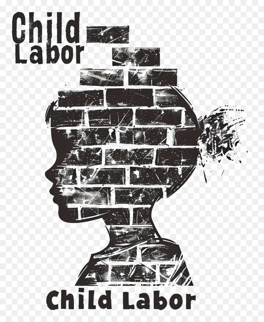Día Del Mundo Contra El Trabajo Infantil，Silueta PNG