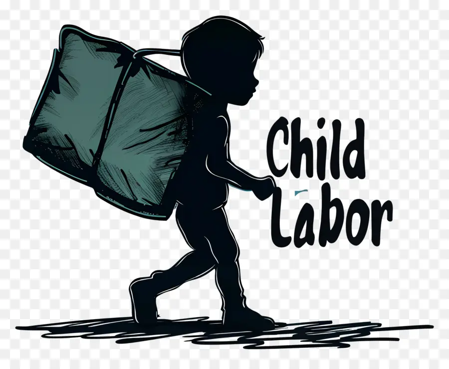 Día Del Mundo Contra El Trabajo Infantil，Carga Pesada PNG
