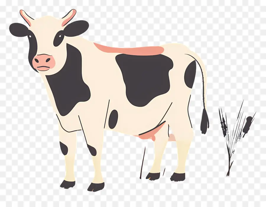 Vaca，En Blanco Y Negro De La Vaca PNG