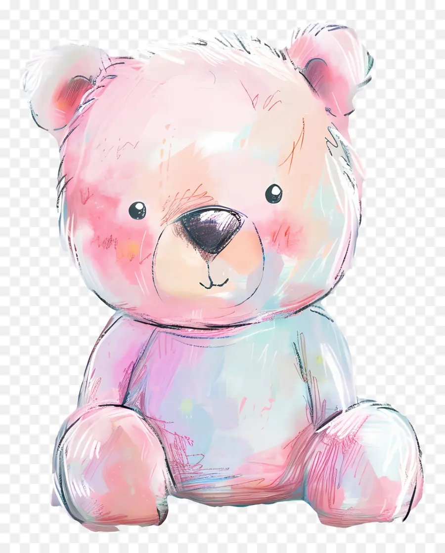 Oso，Rosa Oso De Peluche PNG