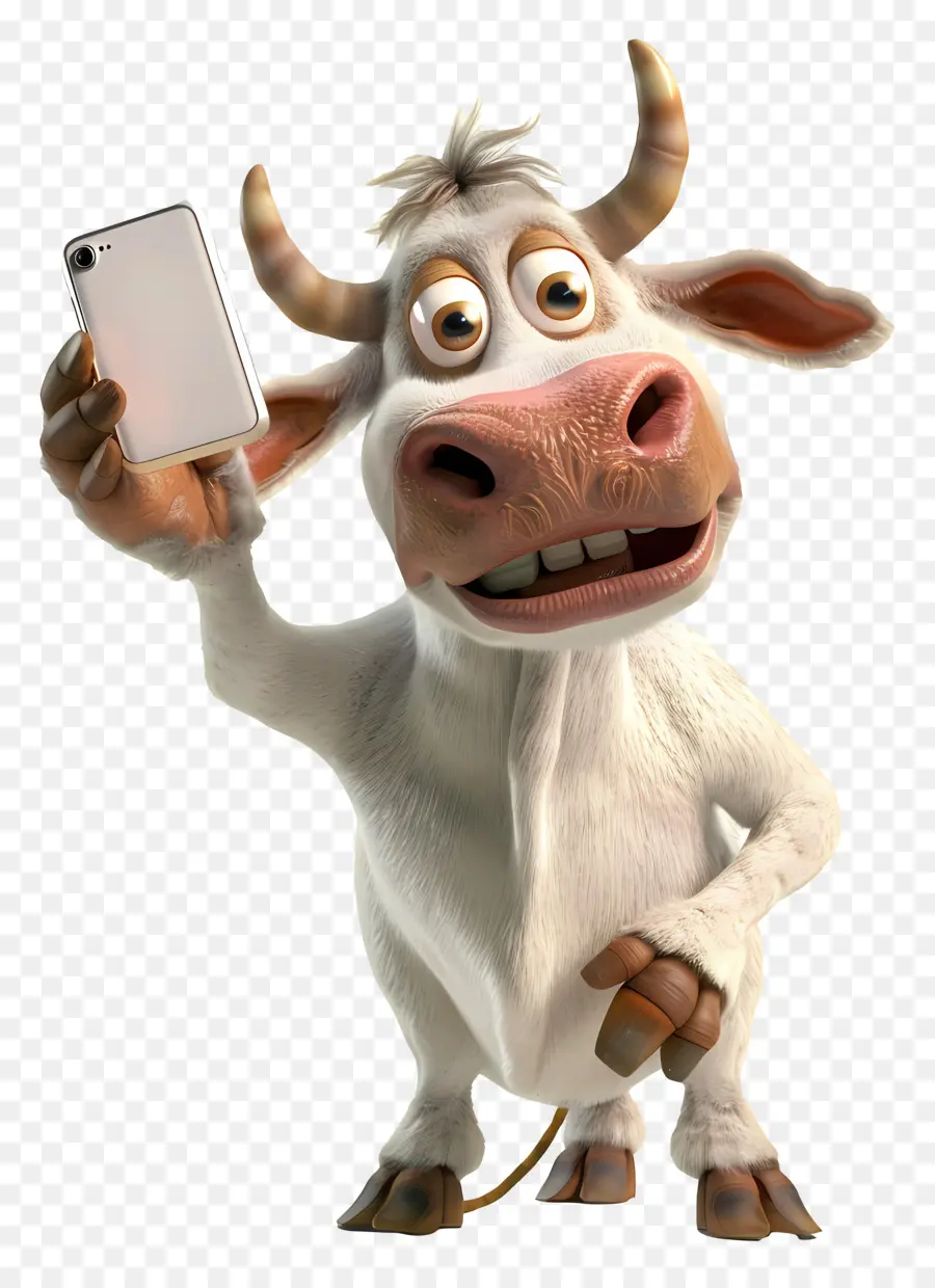 Animal Selfie，Vaca De Dibujos Animados PNG